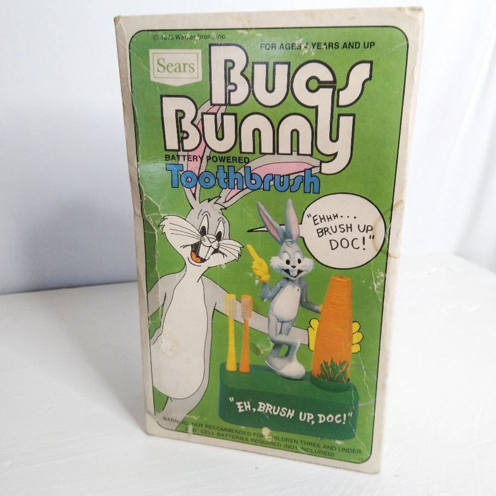 70s Vintage Collectible Bugs Bunny Toothbrush Sears